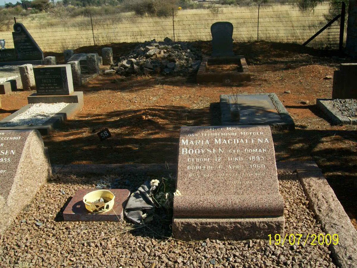 BOOYSEN Maria Magdalena nee DOMAN 1895-1960