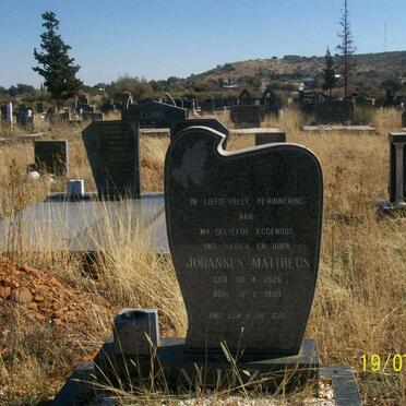 CALITZ Johannes Mattheus 1926-1988