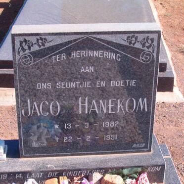 HANEKOM Jaco 1982-1991