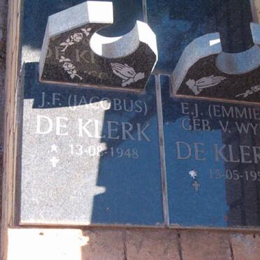 KLERK J.F., de 1948- &amp; E.J. V WYK 1952-