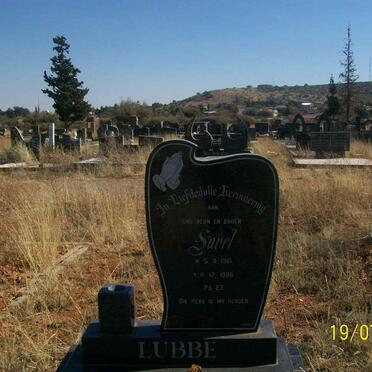 LUBBE Sarel 1961-1986