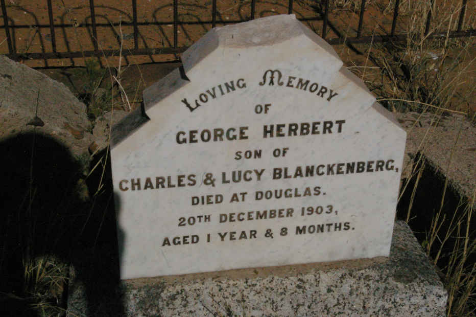 BLANCKENBERG George Herbert -1903