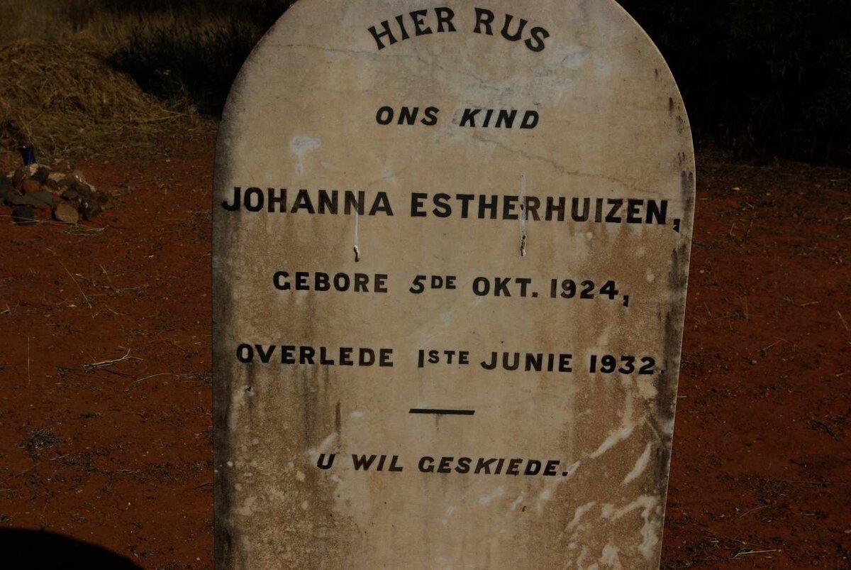 ESTERHUIZEN Johanna 1924-1932