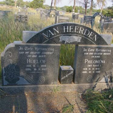 HEERDEN Roelof, van 1909-1967 &amp; Philomena AZAZE 1910-1995