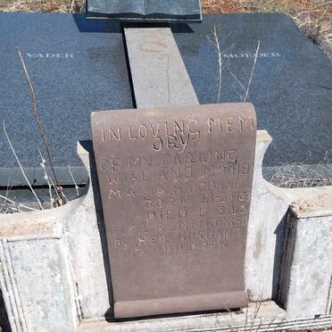 O'CONNELL Maria H. 1908-1940