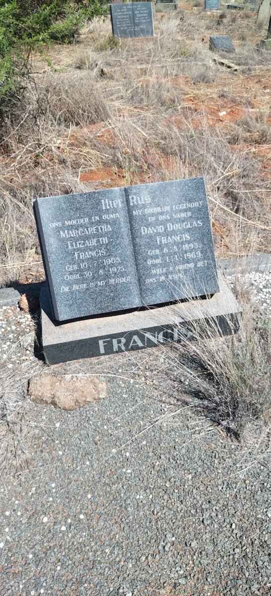 FRANCIS David Douglas 1893-1969 & Margaretha Elizabeth 1905-1975