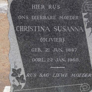 ? Christina Susanna nee OLIVIER 1887-1960
