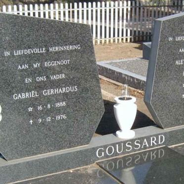 GOUSSARD Gabriël Gerhardus 1888-1976 &amp; Aletta Fredrika MARITZ 1895-1979 