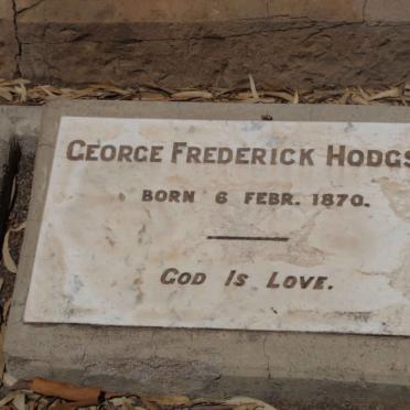 HODGSON George Frederick 1870-