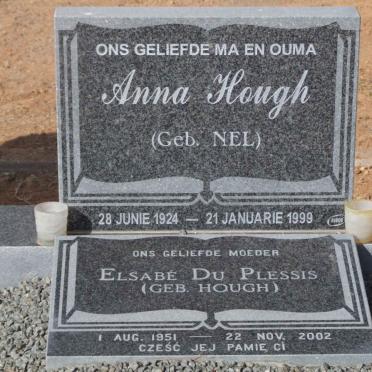 HOUGH Anna nee NEL 1924-1999