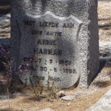 HAMMAN Annie 1893-1966