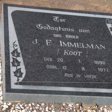 IMMELMAN J.F. 1898-1977