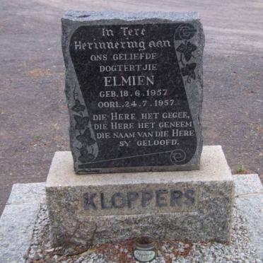 KLOPPERS Elmien 1957-1957