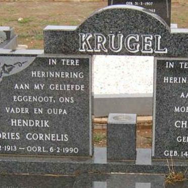 KRUGEL Hendrik Andries Cornelis 1913-1990 &amp; Christina Alida VAN DER MERWE 1917-1994