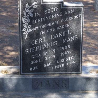 MANS Gert Daniel Stephanus 1905-1967