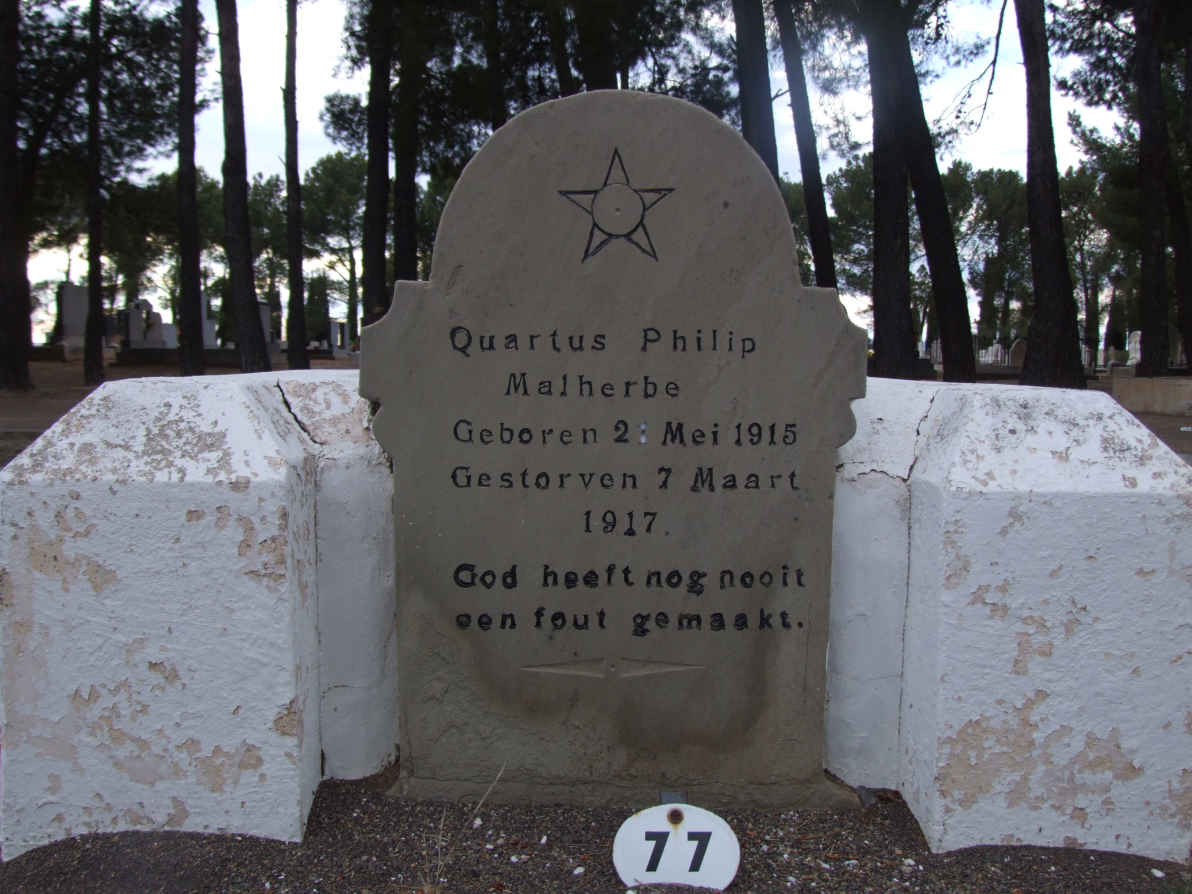 MALHERBE Quartus Philip 1915-1917