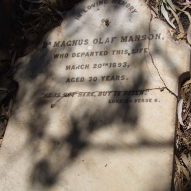 MANSON Magnus Olaf  -1893