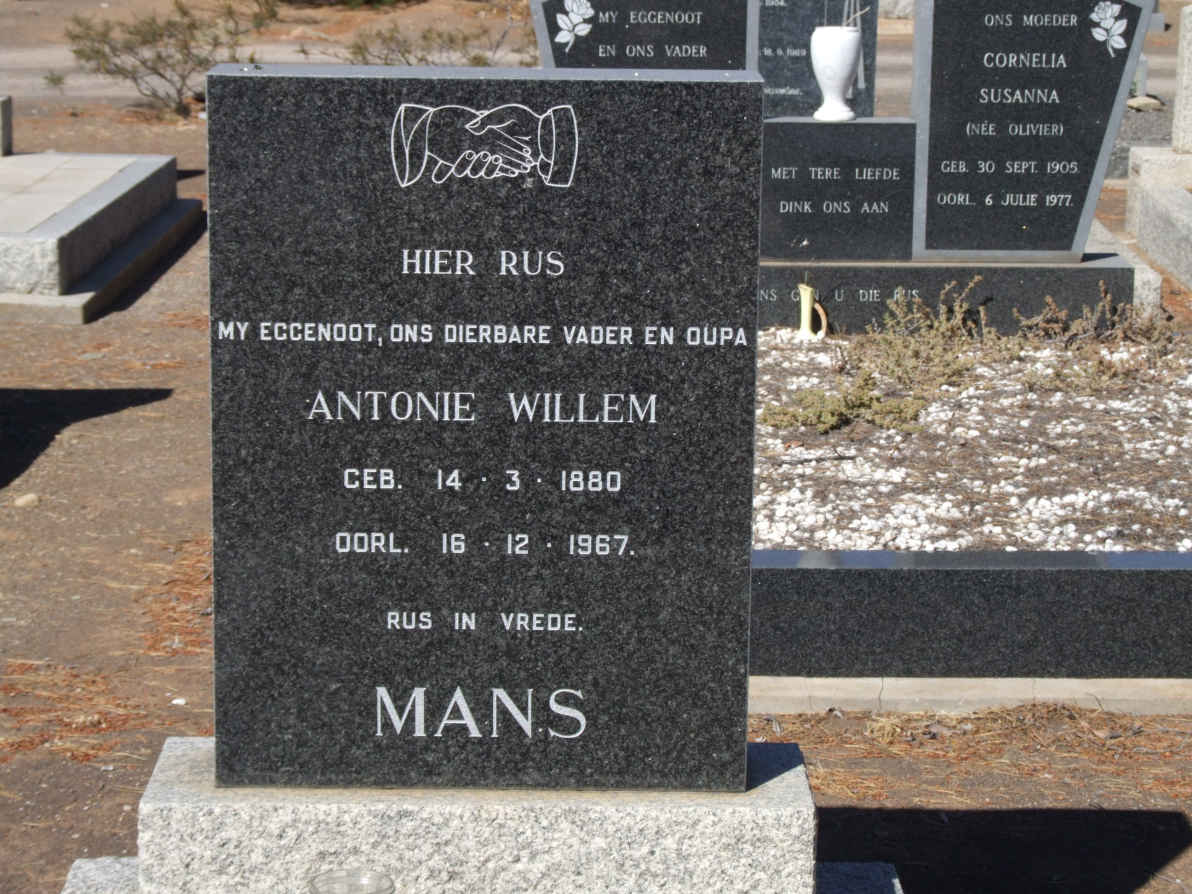MANS Antonie Willem 1880-1967