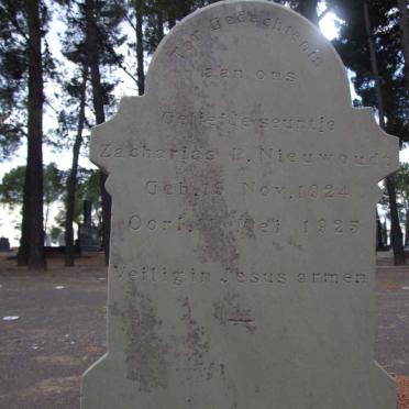 NIEUWOUDT Zacharias P. 1924-1925