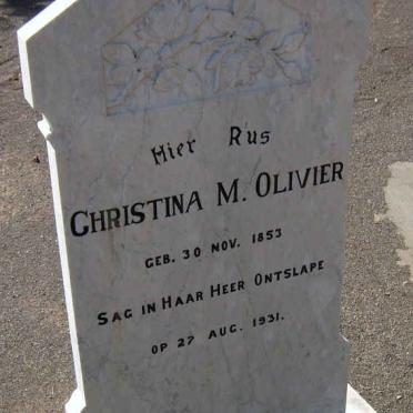 OLIVIER Christina M. 1853-1931