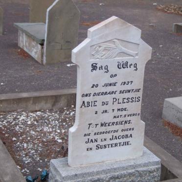 PLESSIS Abie, du  -1937