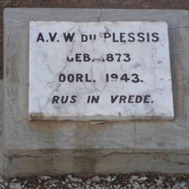 PLESSIS A.V.W., du 1873-1943