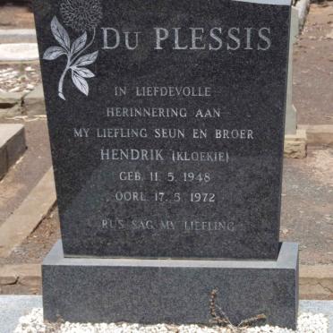 PLESSIS Hendrik, du 1948-1972