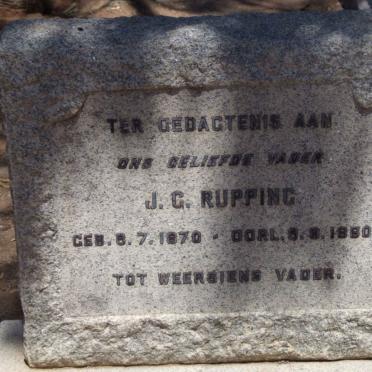 RUPPING J.G. 1870-19?0