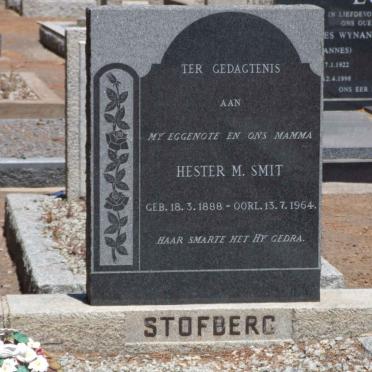 STOFBERG Hester M. nee SMIT 1888-1964
