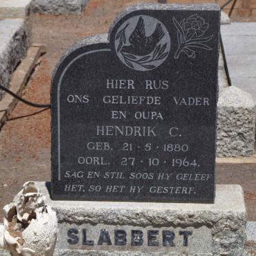 SLABBERT Hendrik C. 1880-1964