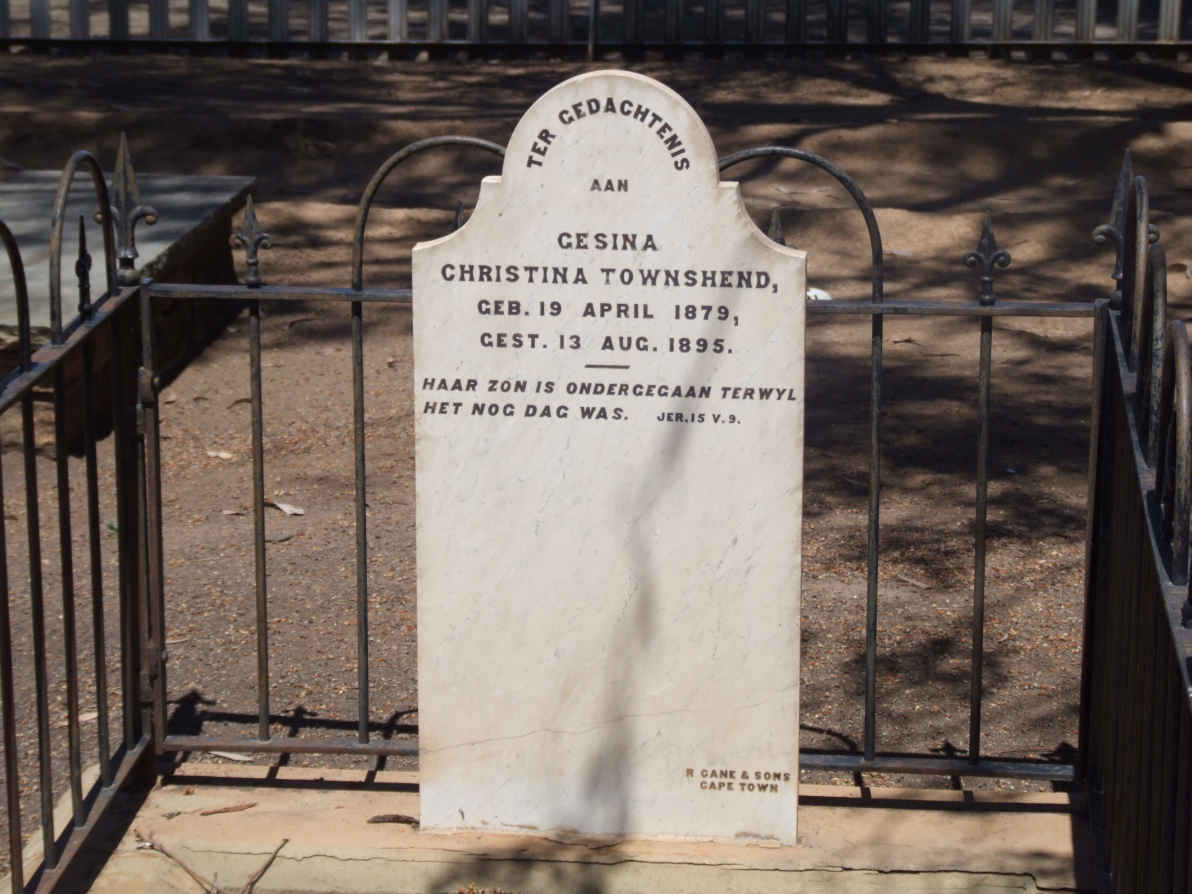 TOWNSHEND Gesina Christina 1879-1895