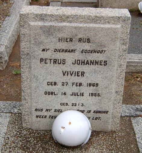 VIVIER Petrus Johannes 1869-1955