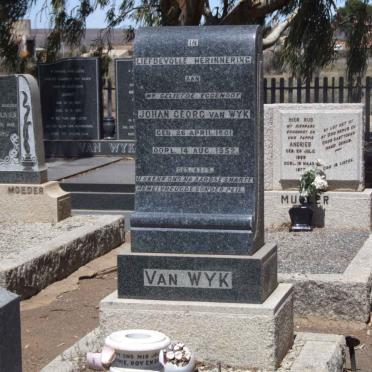 WYK Johan Georg, van 1901-1952