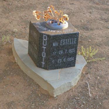 TOIT Piet, du 1924-1992 &amp; Estelle 1925-1994