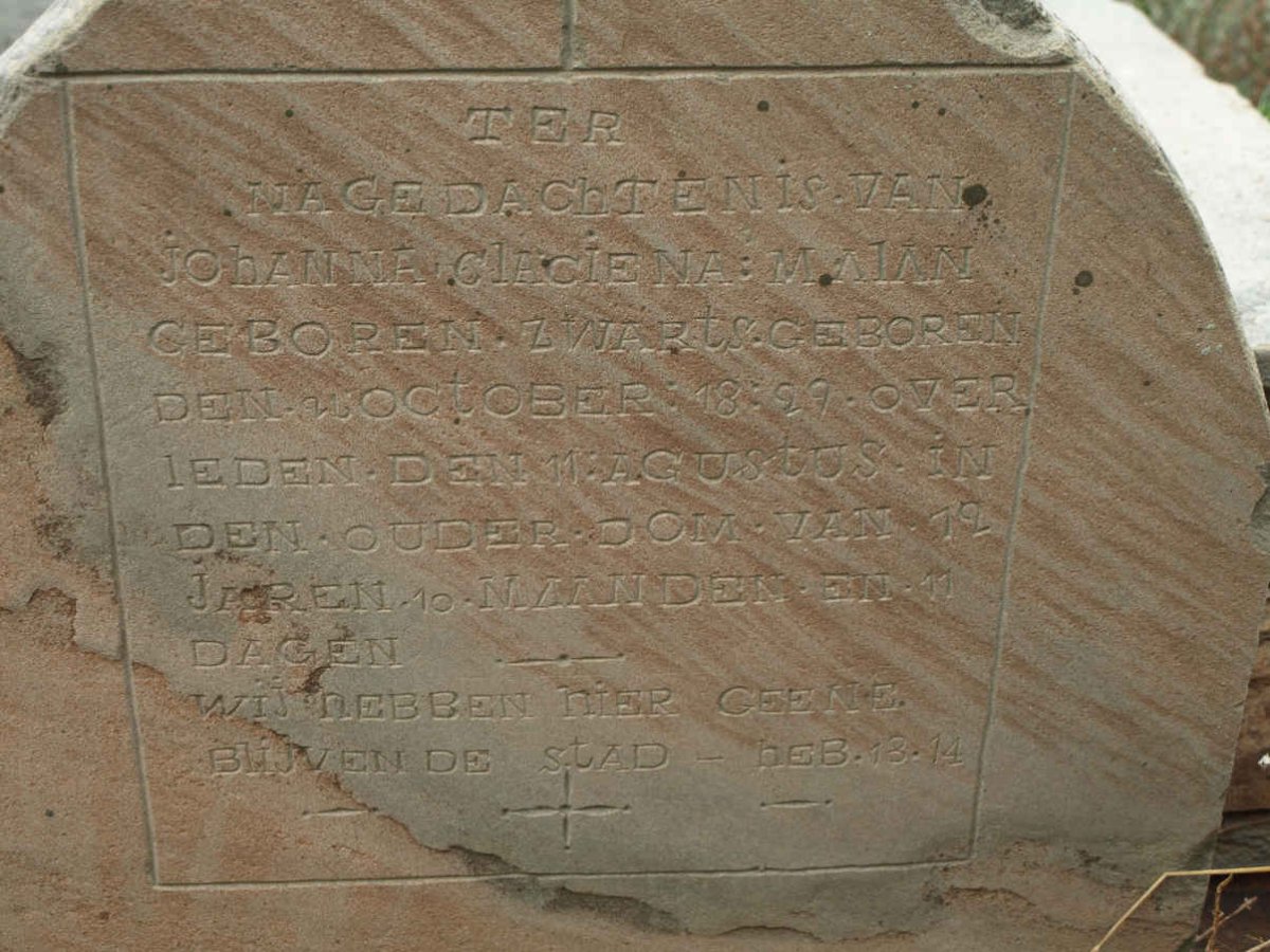 MALAN Johanna Claciena nee ZWARTS 1899-