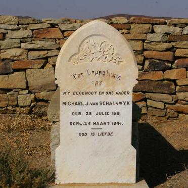 SCHALKWYK Michael J., van 1881-1941