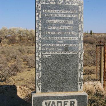 MERWE Izak Johannes, van der 1858-1933