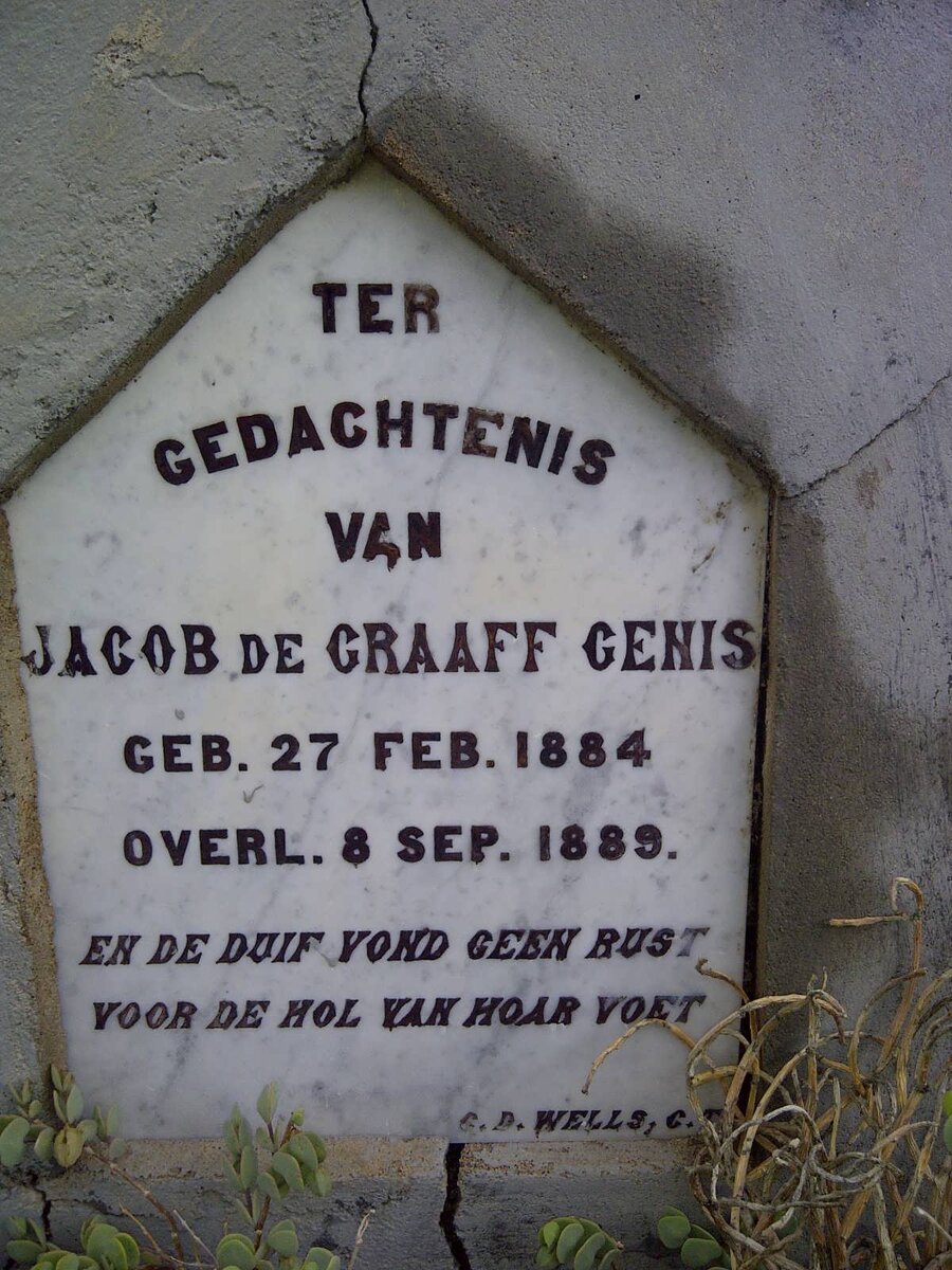 GENIS Jacob De Graaff 1884-1889