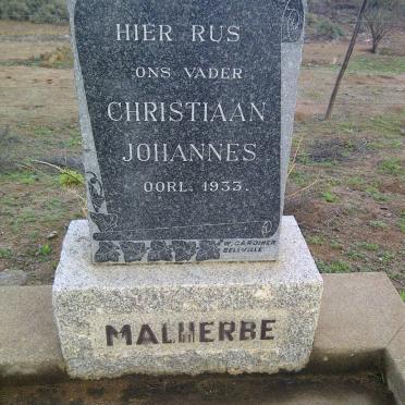 MALHERBE Christiaan Johannes -1933