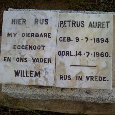AURET Willem Petrus 1894-1960