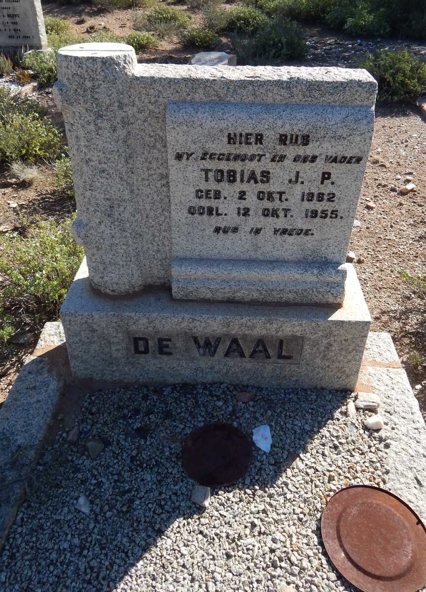 WAAL Tobias J.P., de 1882-1955 &amp; Maghrieta W.J. MARITZ 1871-1960