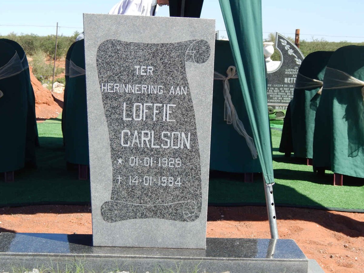 CARLSON Loffie 1929-1984