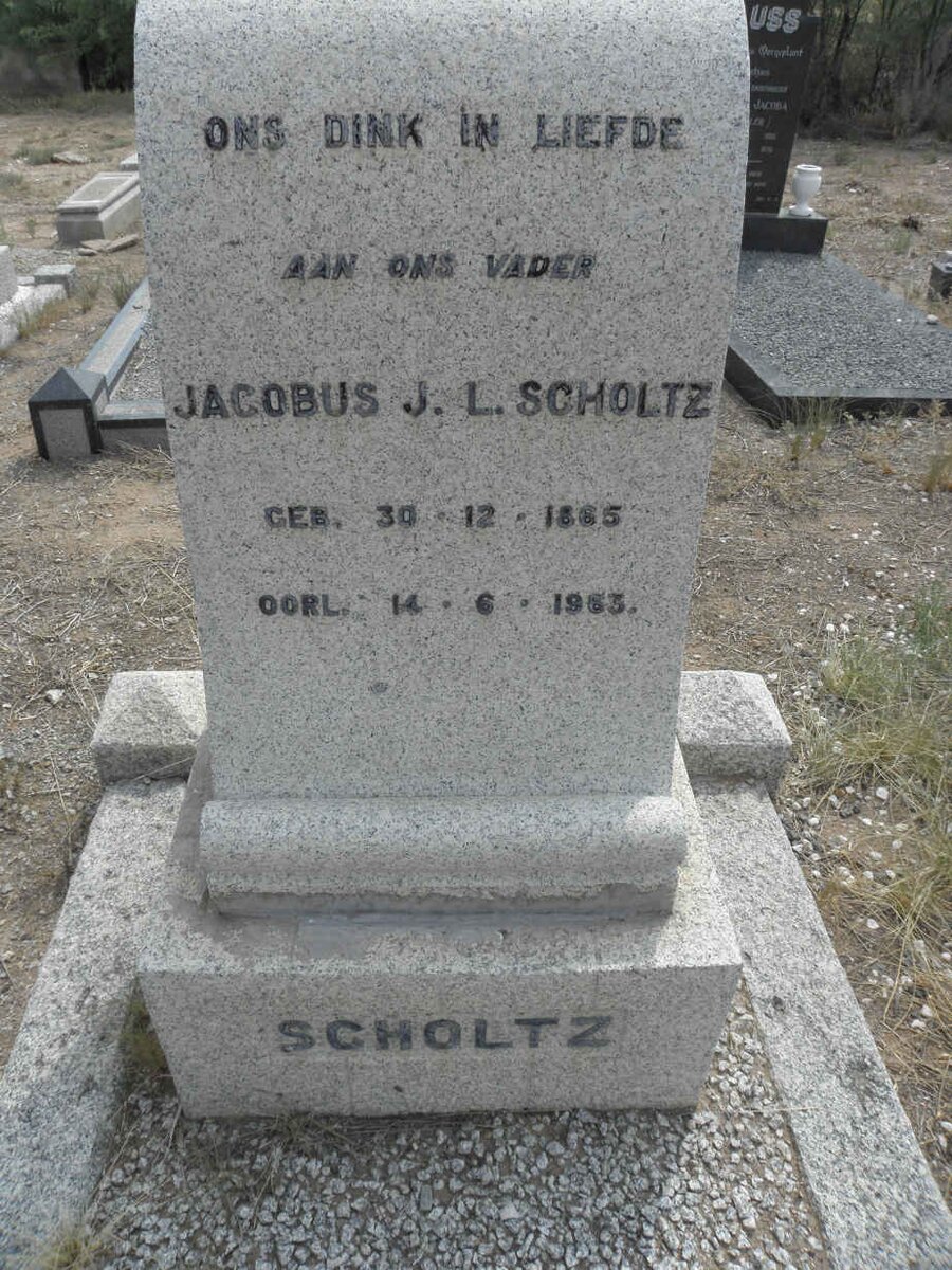 SCHOLTZ Jacobus J.L. 1865-1963