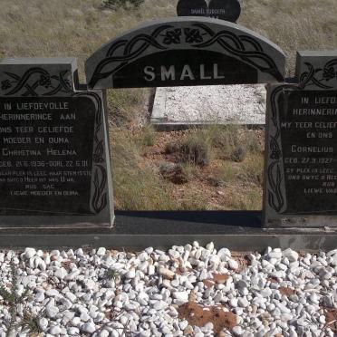 SMALL Cornelius Jacobus 1927-1975 &amp; Christina Helena 1936-2001