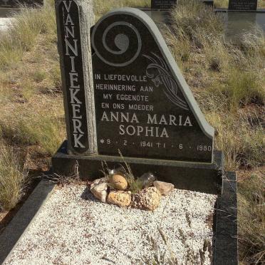 NIEKERK Anna Maria Sophia, van 1941-1980
