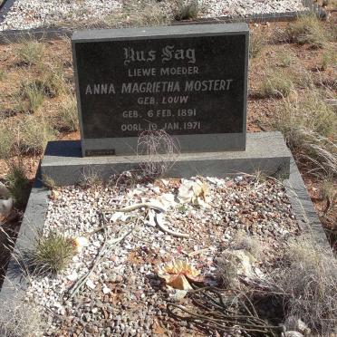 MOSTERT Anna Magrietha nee LOUW 1891-1971