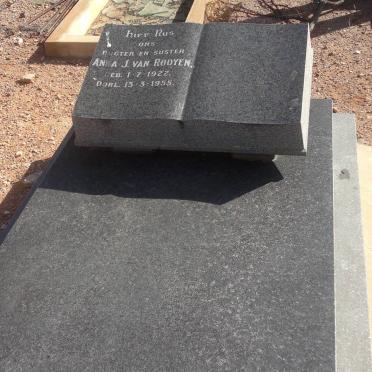 ROOYEN Anna J., van 1922-1955