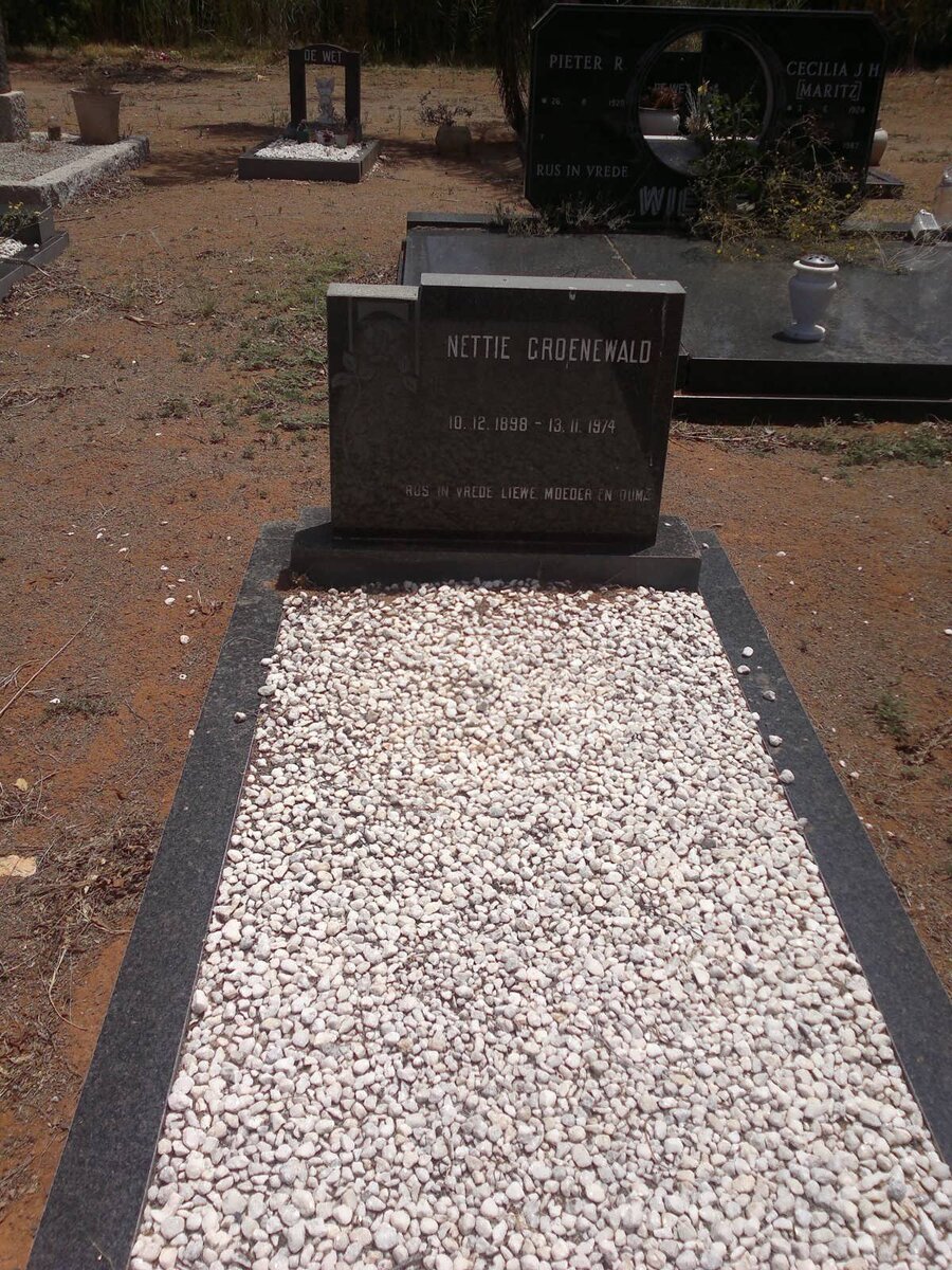 GROENEWALD Nettie 1898-1974