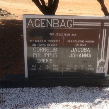 AGENBAG Cornelis Philippus 1906-1995 &amp; Jacoba Johanna 1912-2000