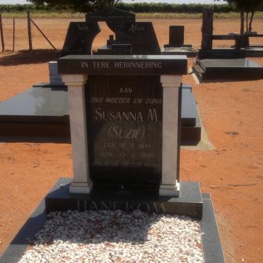 HANEKOM Susanna M. 1941-1990